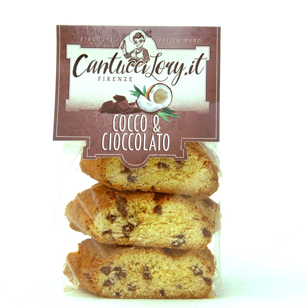 Coconut and chocolate Cantucci