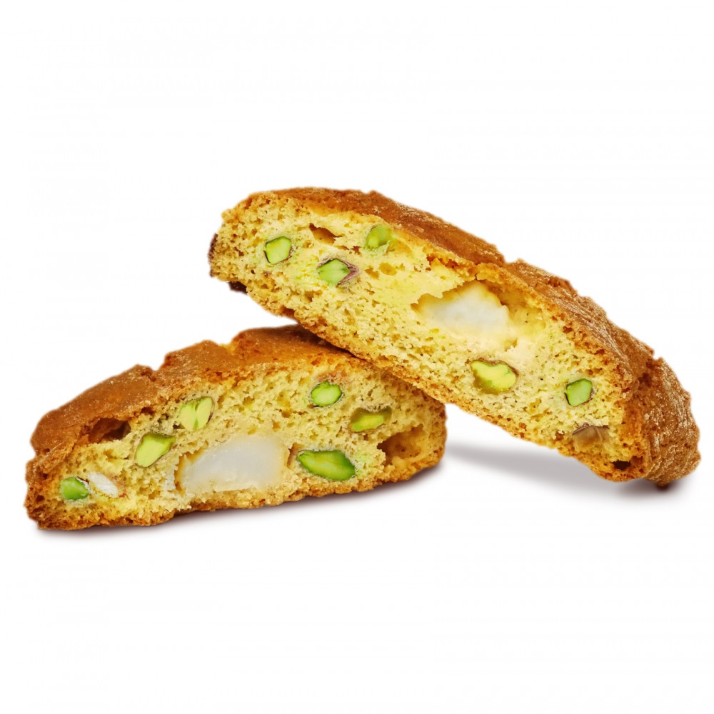 White chocolate and Pistachio Cantucci